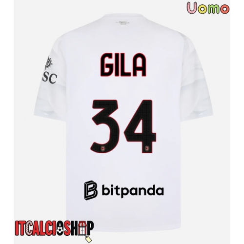 AC Milan Mario Gila #34 Seconda Maglia 2026-27 Manica Corta